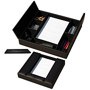 Dacasso Classic Leather Enhanced Conference Room Organizer (A1090)