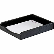 Dacasso Crocodile Embossed Leather Letter Tray (A2201)