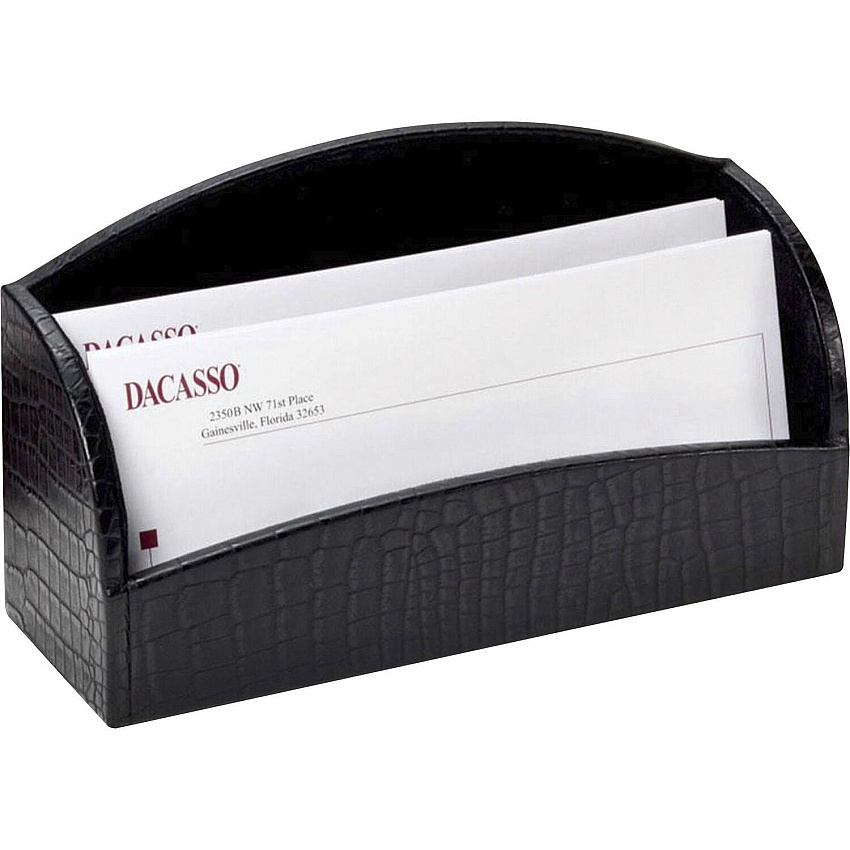Dacasso Crocodile Embossed Leather Letter Holder (A2208)