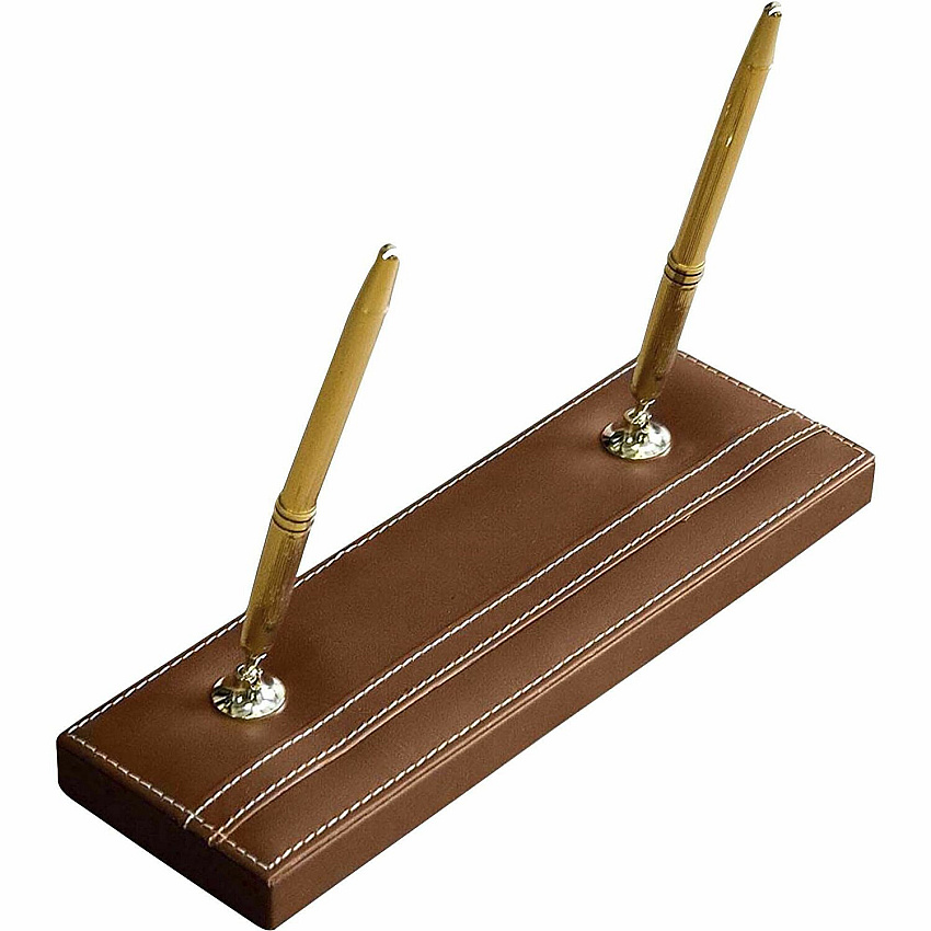 Dacasso Rustic Leather Pen Stand (A3204)