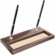 Dacasso Leather Double Pen Stand (A3404)