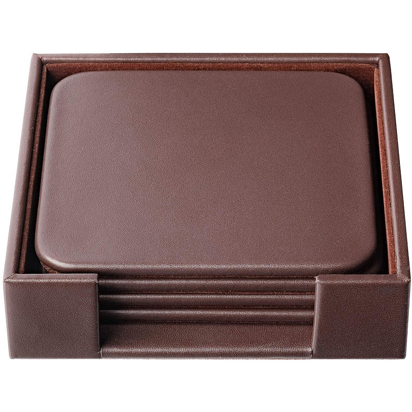 Dacasso Leather Square Coaster Set (A3481)