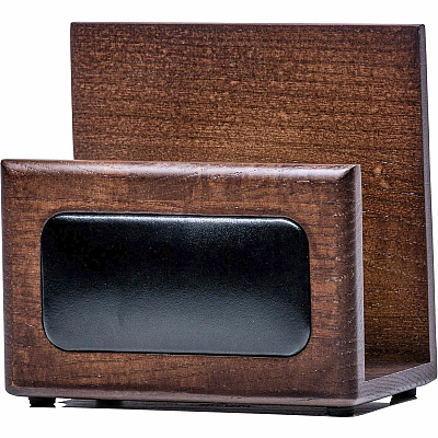 Dacasso Walnut & Leather Letter Holder (A8408)