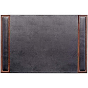 Dacasso Walnut & Leather Side-Rail Desk Pad (P8402)