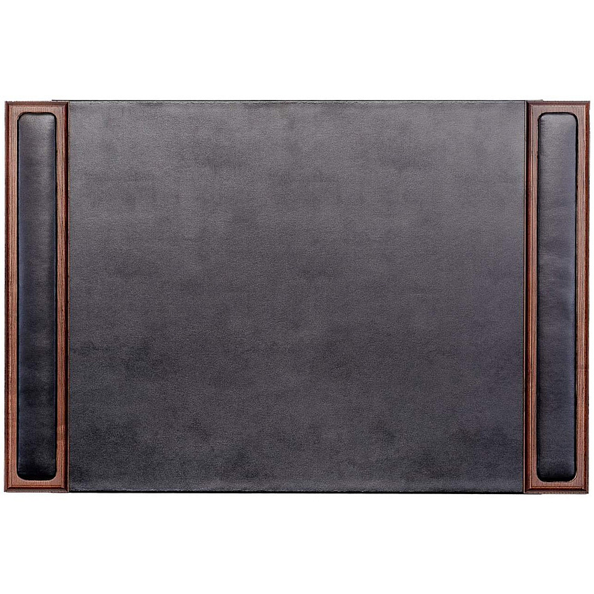 Dacasso Walnut & Leather Side-Rail Desk Pad (P8402)