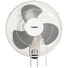 Lorell Pull-chain Wall-Mounting 3-speed Fan (LLR49256)