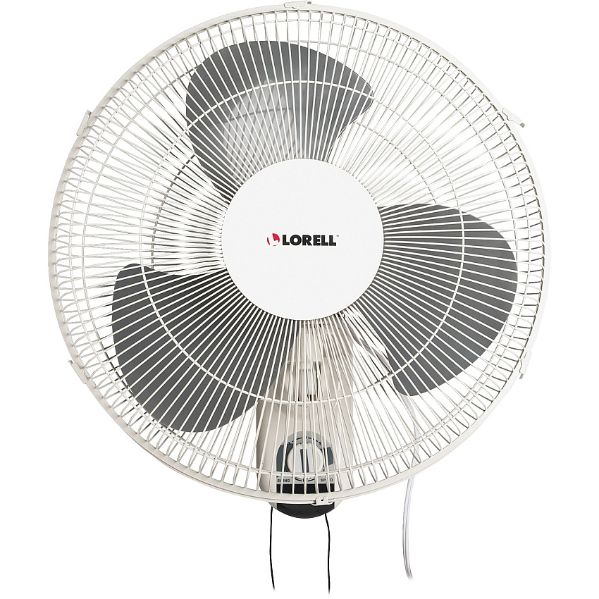 Lorell Pull-chain Wall-Mounting 3-speed Fan (LLR49256)