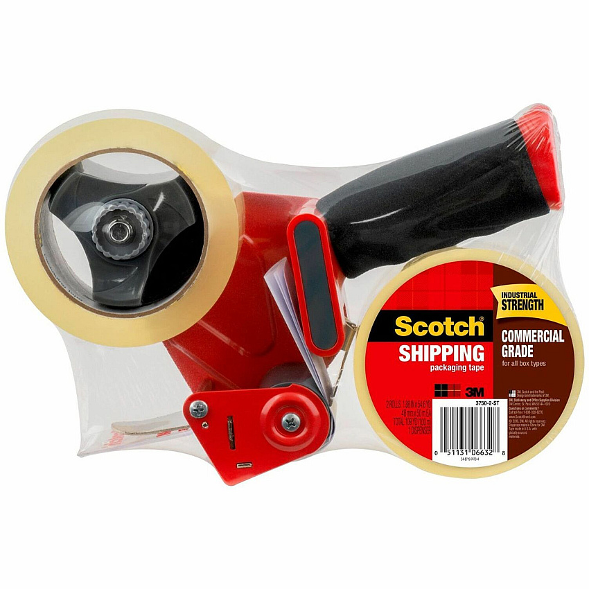 Scotch Commercial-Grade Shipping/Packaging Tape (MMM37502ST)