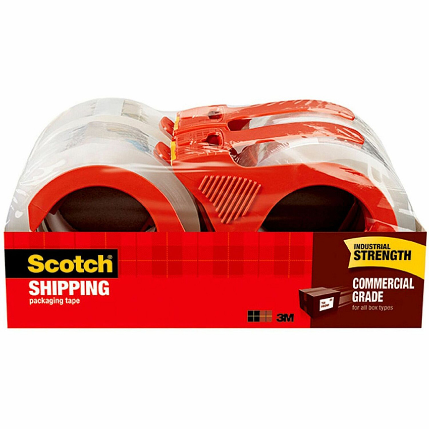Scotch Commercial-Grade Shipping/Packaging Tape (MMM37504RD)