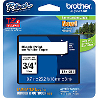 Brother P-Touch TZe Flat Surface Laminated Tape (BRTTZE241)
