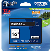 Brother P-touch TZe Laminated Tape Cartridges (BRTTZE335)