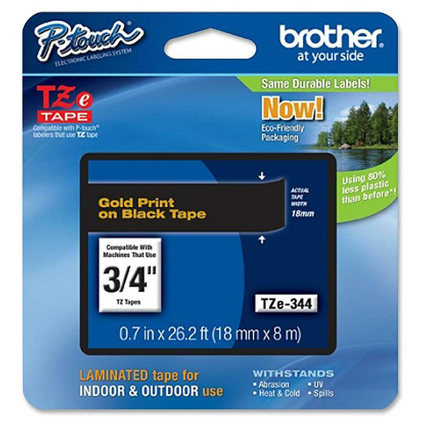 Brother P-Touch TZe Flat Surface Laminated Tape (BRTTZE344)