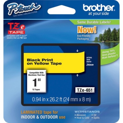 Brother P-Touch TZe Laminated Tape (TZE651)