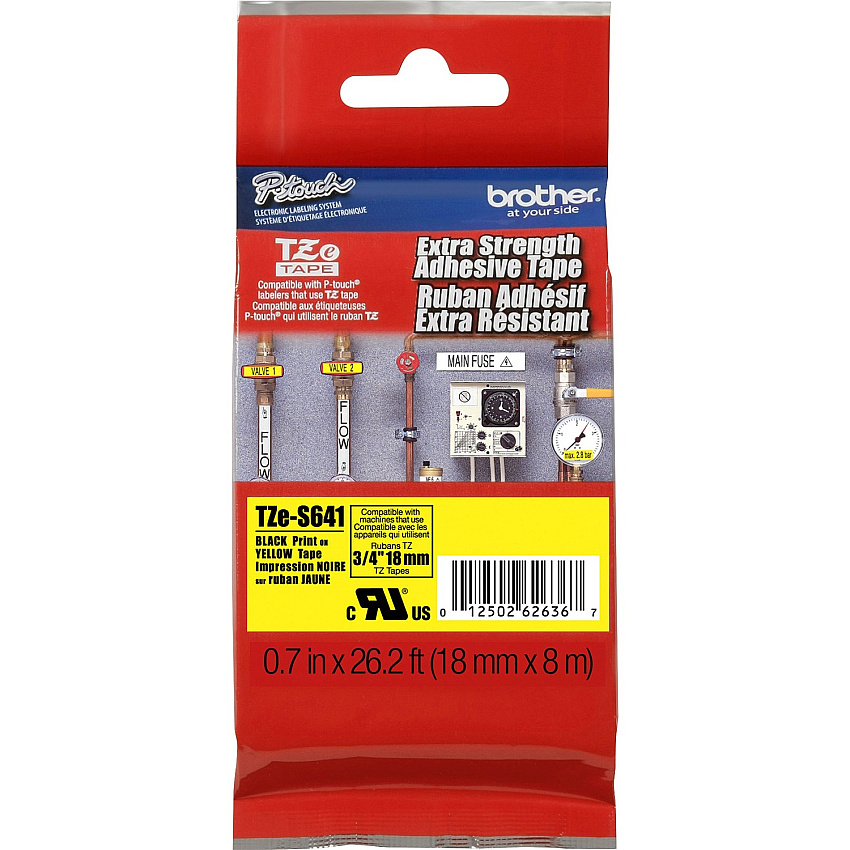 Brother TZe 3/4" Extra Strength Adhesive Tape (BRTTZES641)
