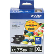 Brother LC75BK Original Ink Cartridge (LC752PKS)