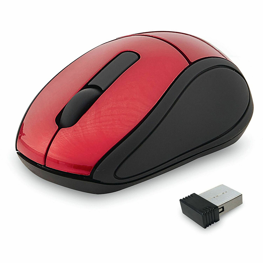 Verbatim Wireless Mini Travel Optical Mouse - Red (97540)