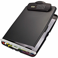 Officemate Slim Clipboard Storage Box with Calculator (OIC83306)