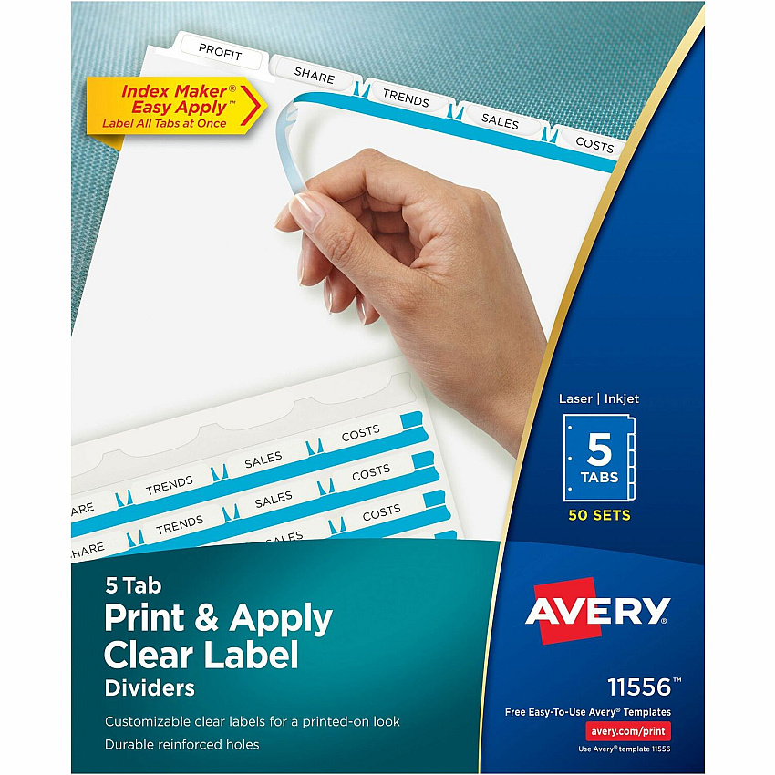 Avery Index Maker Index Divider (AVE11556)