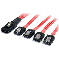 StarTech Sas Cable Sff8087 To 4x Latching Sata (SAS8087S450)