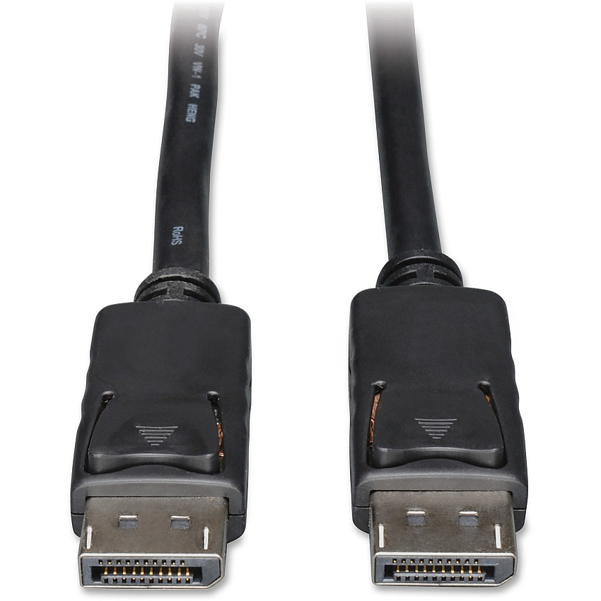 Eaton Tripp Lite Series DisplayPort Cable with Latching Connectors, 4K 60 Hz (M/M), Black, 3 ft. (0.91 m) (P580003)