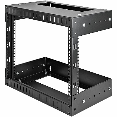 StarTech 8u Wall Mount Network Rack Adj 12-20in (RK812WALLOA)