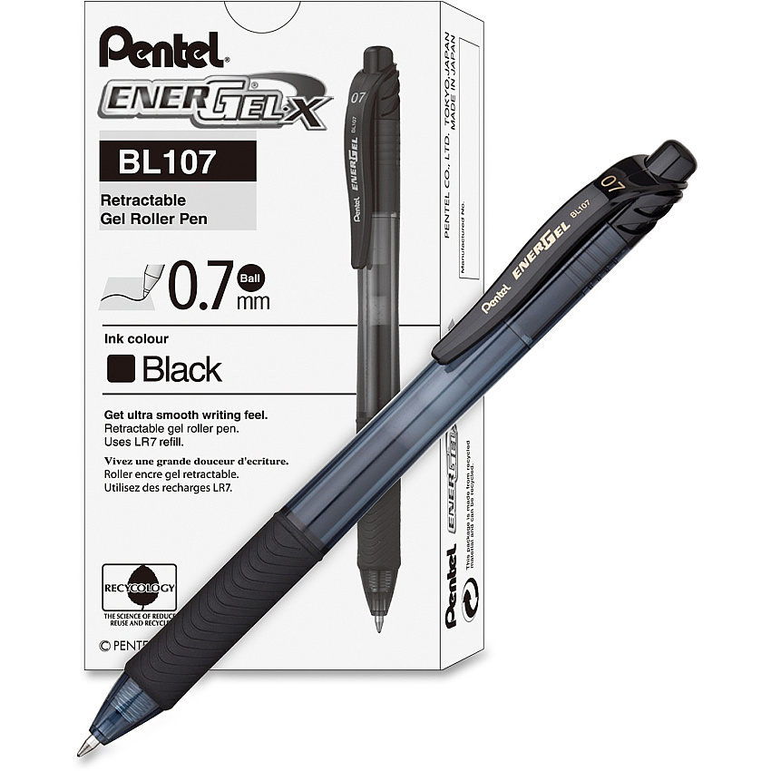 EnerGel EnerGel-X Retractable Gel Pens (PENBL107A)