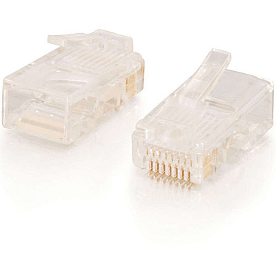C2G Rj45 Cat5 Mod Plug Rnd Strnded Cbl 100pk (11381)