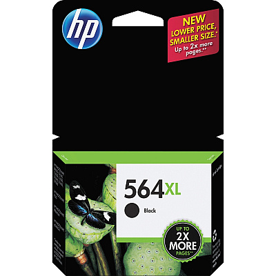 HP 564XL (HEWCN684WN) Original High Yield Inkjet Ink Cartridge - Black - 1 Each
