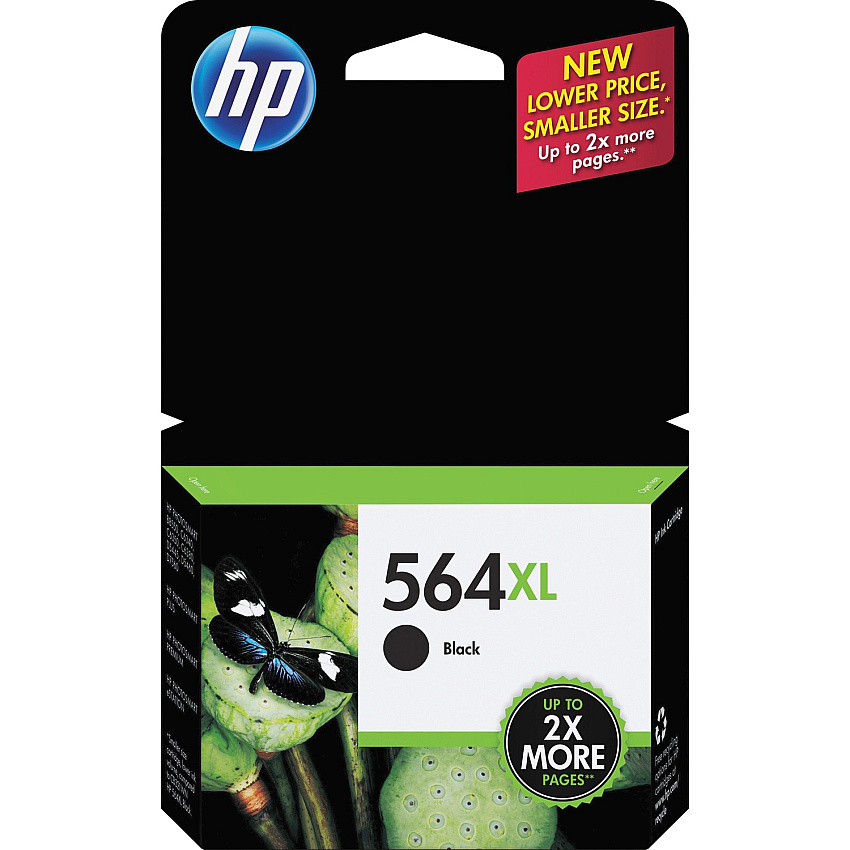 HP 564XL (HEWCN684WN) Original High Yield Inkjet Ink Cartridge - Black - 1 Each