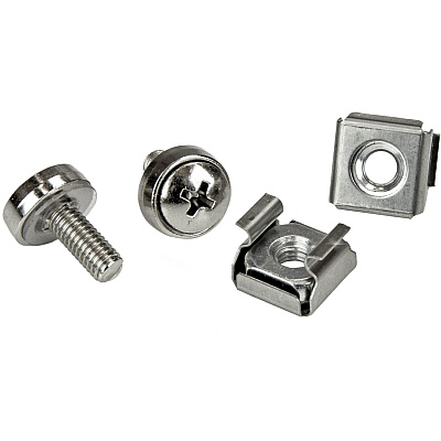 StarTech 100 Pkg M5 Mounting Screws And Cage Nuts (CABSCREWM52)