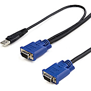 StarTech 10 Ft 2-in-1 Ultra Thin Usb Kvm Cable (SVECONUS10)