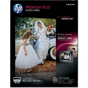HP Premium Plus Soft-gloss Photo Paper-50 sht/Letter/8.5 x 11 in (CR667A)