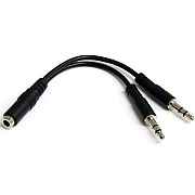StarTech Headset Splitter 4 Pin To 2x 3 Pin Fm (MUYHSFMM)