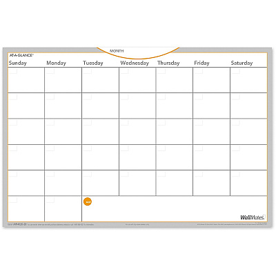 AT-A-GLANCE WallMates Monthly Planning Surface (AAGAW402028)