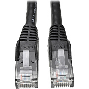Eaton Tripp Lite Series Cat6 Gigabit Snagless Molded (UTP) Ethernet Cable (RJ45 M/M), PoE, Black, 50 ft. (15.24 m) (N201050BK)