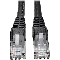 Eaton Tripp Lite Series Cat6 Gigabit Snagless Molded (UTP) Ethernet Cable (RJ45 M/M), PoE, Black, 50 ft. (15.24 m) (N201050BK)