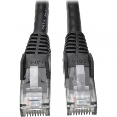 Tripp Lite 50ft Cat6 Gigabit Snagless Molded Patch Cable RJ45 M/M Black 50' (N201050BK)
