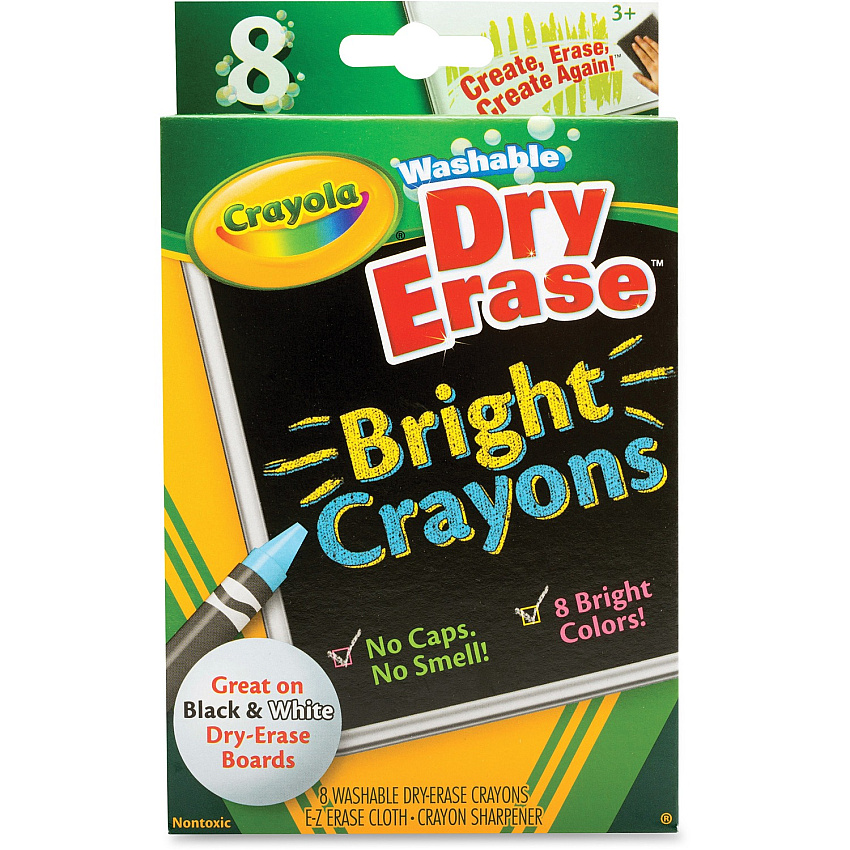 Crayola Odorless Dry Erase Crayons (CYO985202)