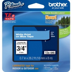 Brother P-Touch TZe Flat Surface Laminated Tape (TZE545)