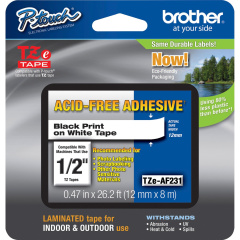 Brother Adhesive Acid-free TZ Tape (TZEAF231)