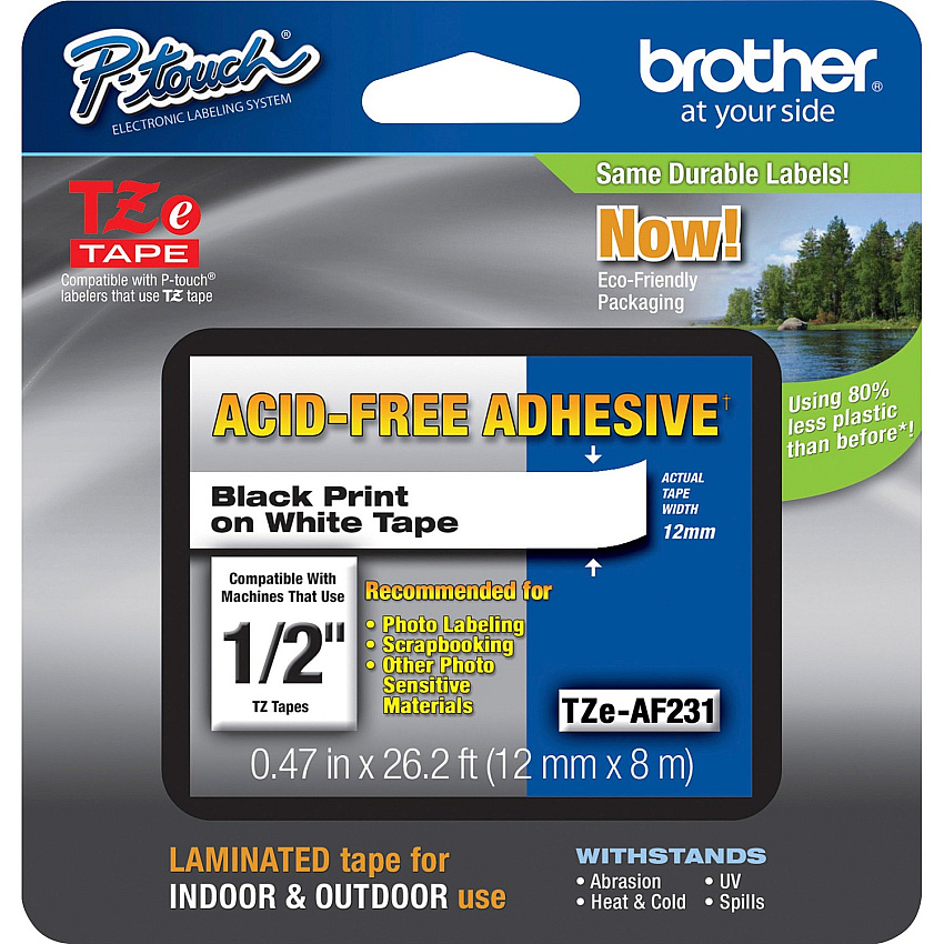 Brother Adhesive Acid-free TZ Tape (TZEAF231)