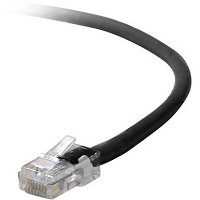 Belkin 14-foot Cat6 Black Cables, No Boots (A3L98014BLK)
