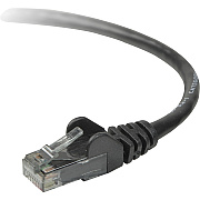 Belkin 5-foot Cat6 Black Cables, No Boots (A3L98005BLK)