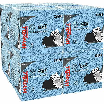 Wypall Oil, Grease & Ink Quarterfold Disposable Cloths (KCC33560)