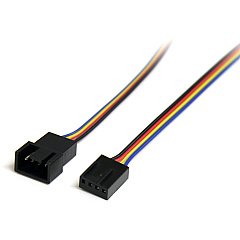 StarTech 12in 4 Pin Fan Power Extension Cable (FAN4EXT12)