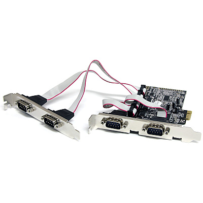 StarTech 4 Port Pcie Serial Adapter Card W 16550 (PEX4S553)