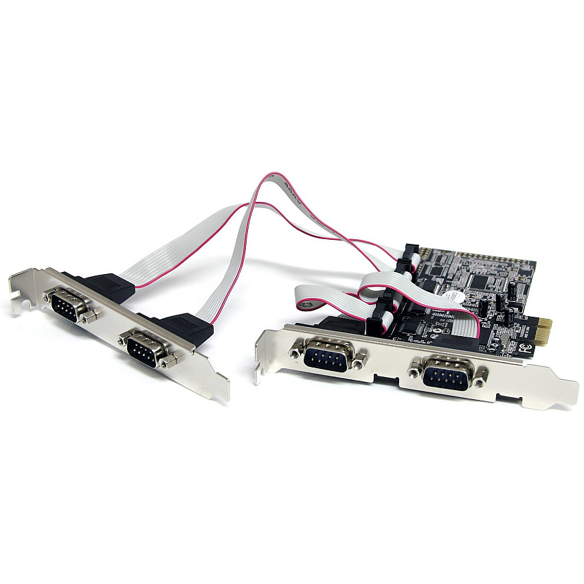 StarTech 4 Port Pcie Serial Adapter Card W 16550 (PEX4S553)