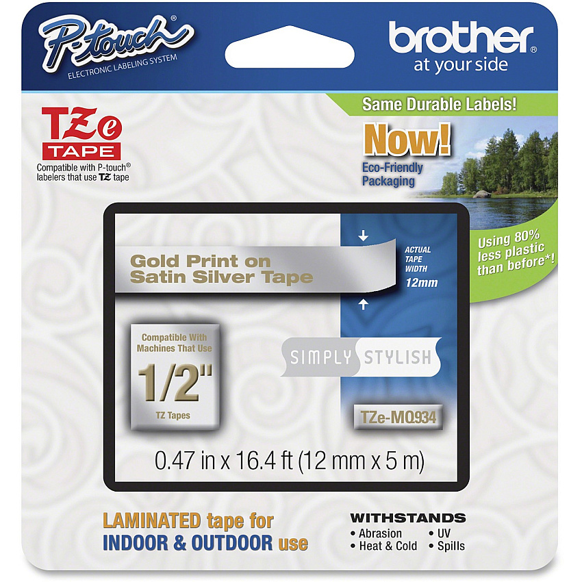 Brother P-Touch TZe Laminated Tape (TZEMQ934)