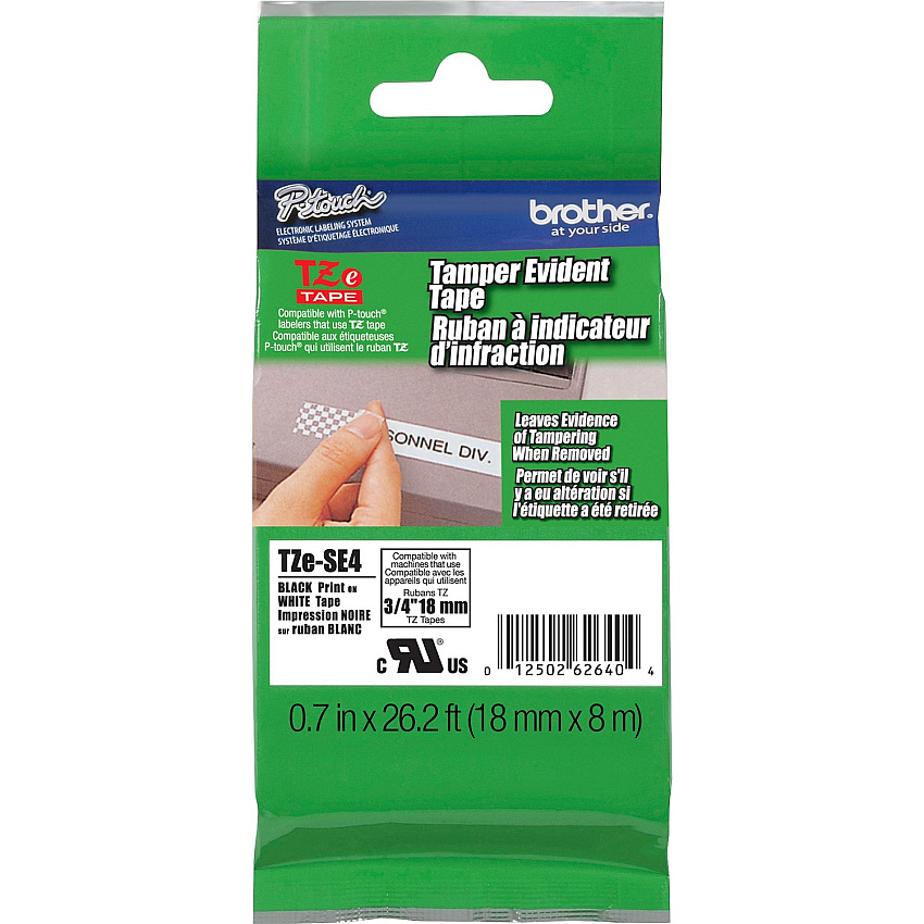 Brother P-touch TZ Laminated Security Tape (TZESE4)