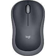 Logitech M185 Wireless Mouse, 2.4GHz with USB Mini Receiver, 12-Month Battery Life, 1000 DPI Optical Tracking, Ambidextrous, Compatible with PC, Mac, Laptop (Swift Grey) (LOG910002225)